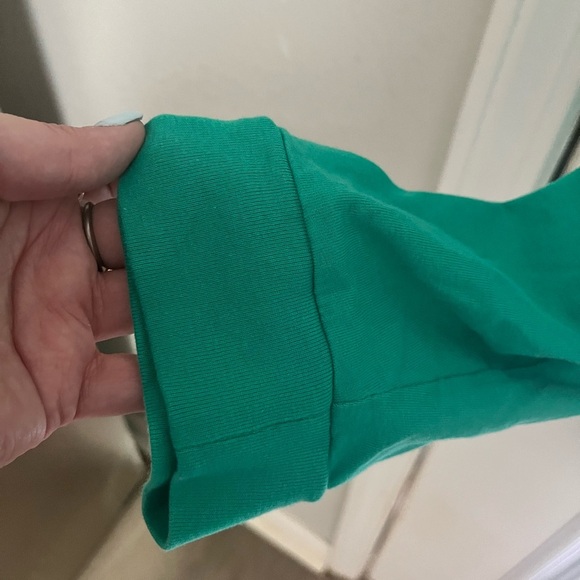 🔴 CLEARANCES LAST CALL Woman Within Teal Button-Down Shirt - Picture 3 of 4